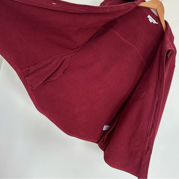 Good American Sueded Fleece Shacket Shirt Jacket Size XS / Small 00 - 0 - Picture 11 of 16